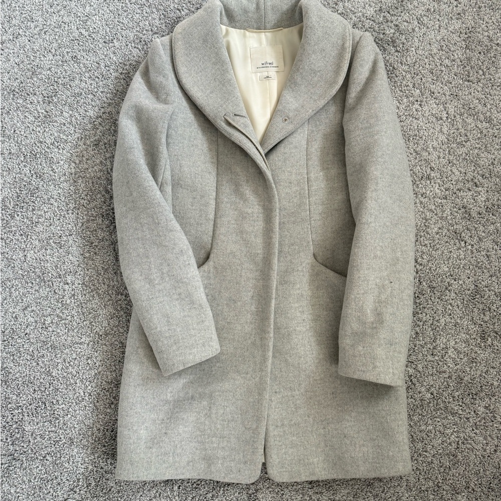 Wilfred Cocoon Coat in Heather Grey